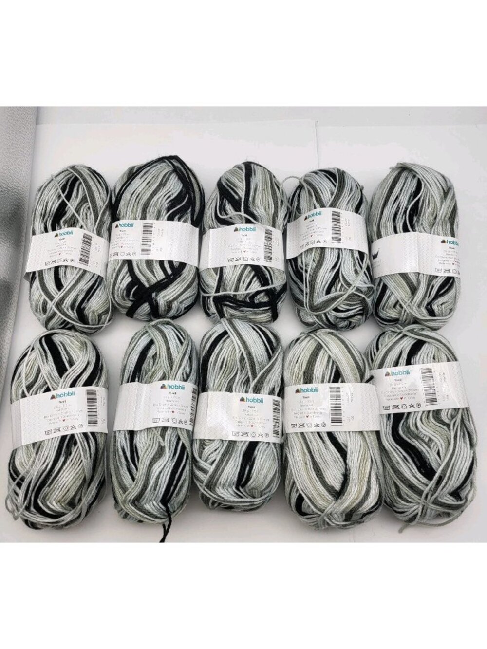 10 skein Lot Hobbii Tivoli Yarn Acrylic Hombre Skein 50g
